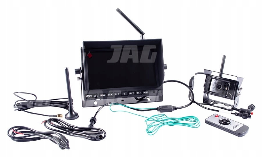 Sada bezdrátových kamer pro couvání, kamera a monitor 7" 2.4G Wireles
