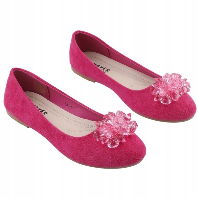 RÓŻOWE BALERINKI DAMSKIE WSUWANE PŁASKIE Z KOKARDĄ GŁADKIE WKŁ.EKOSKÓRA Oryginalne opakowanie producenta pudełko