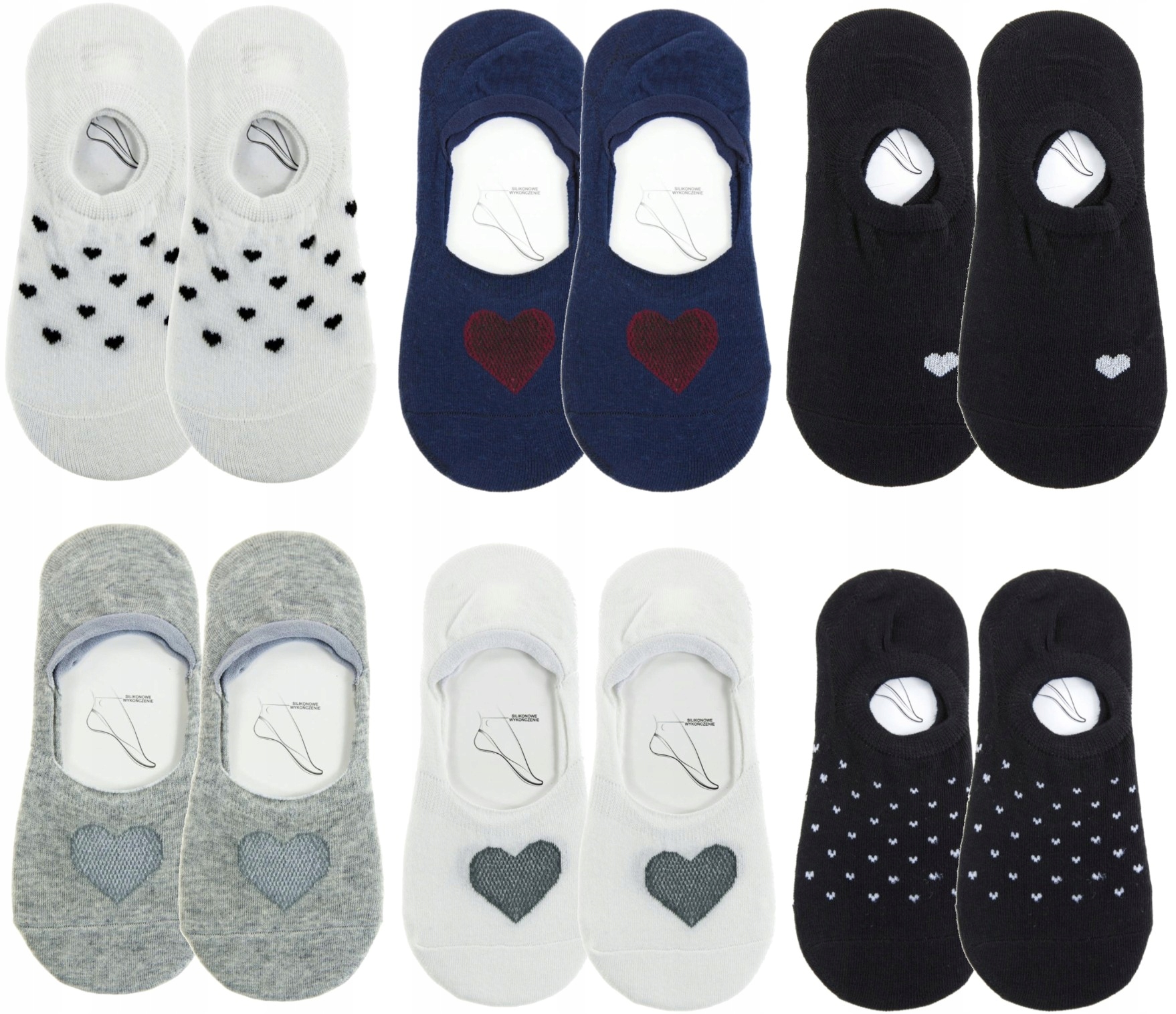 

Skarpetki Balerinki Stopki Niskie 6par Moraj 38-41