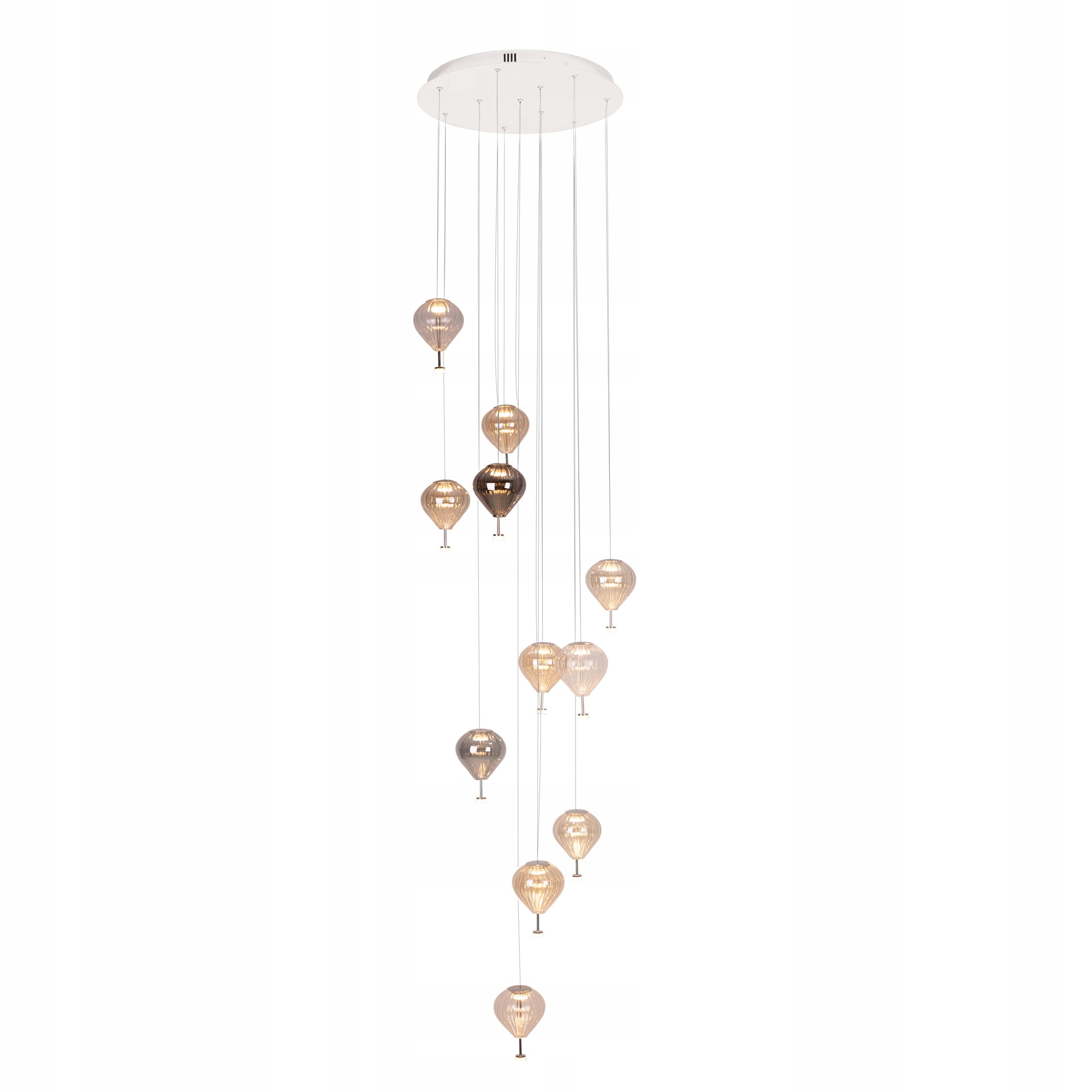 Lampa wisząca ze szklanymi klosikami do salonu Palloncini 11xLED Maxlight
