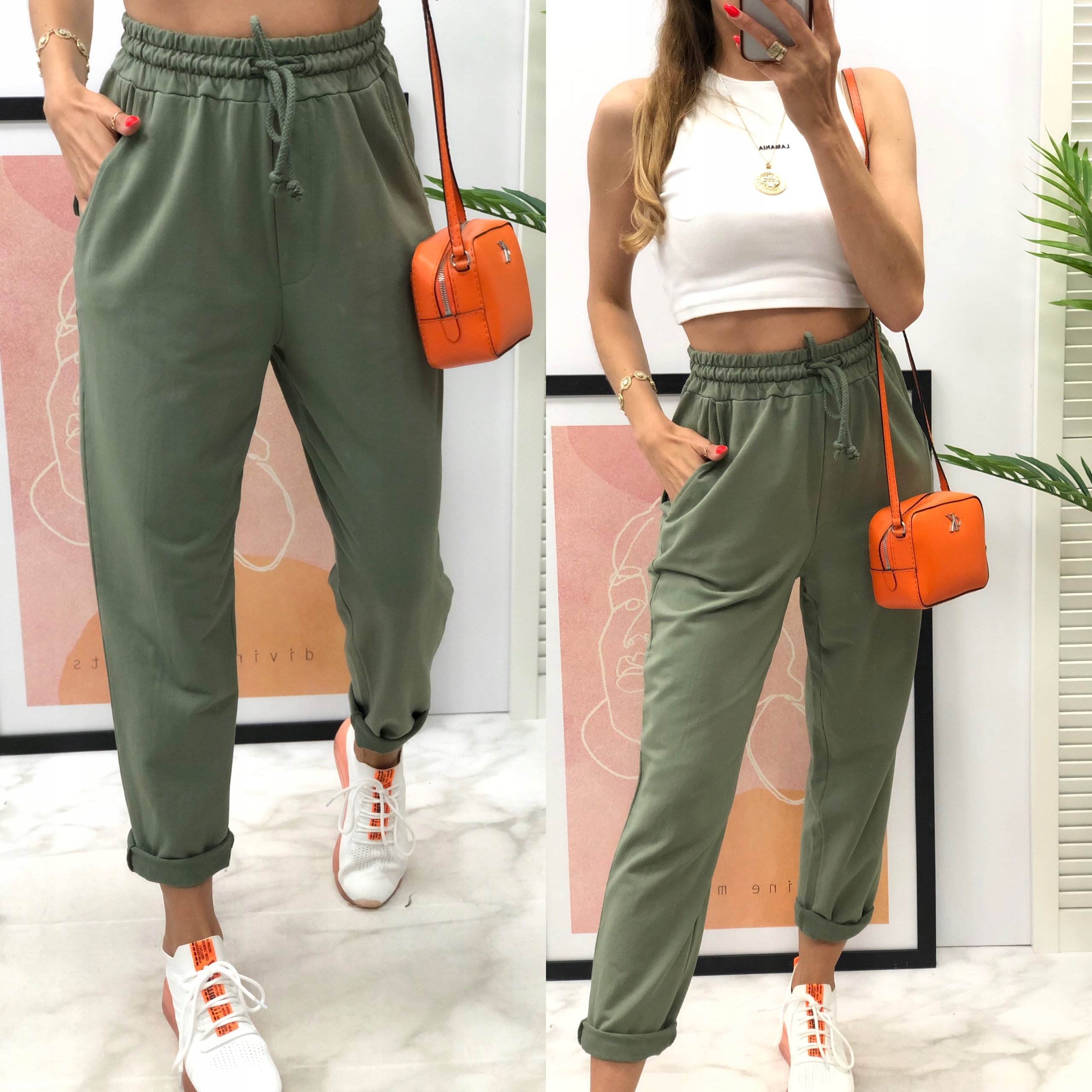 WIYA ITALY SPODNIE DRESOWE khaki MILITARE new model 2024 Marka inna