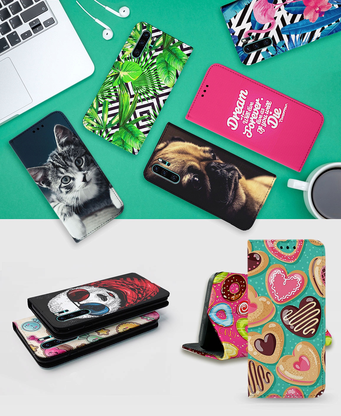 ETUI MARKOWE DO HUAWEI P30 PRO WZORY BESTSELLER Marka Inna