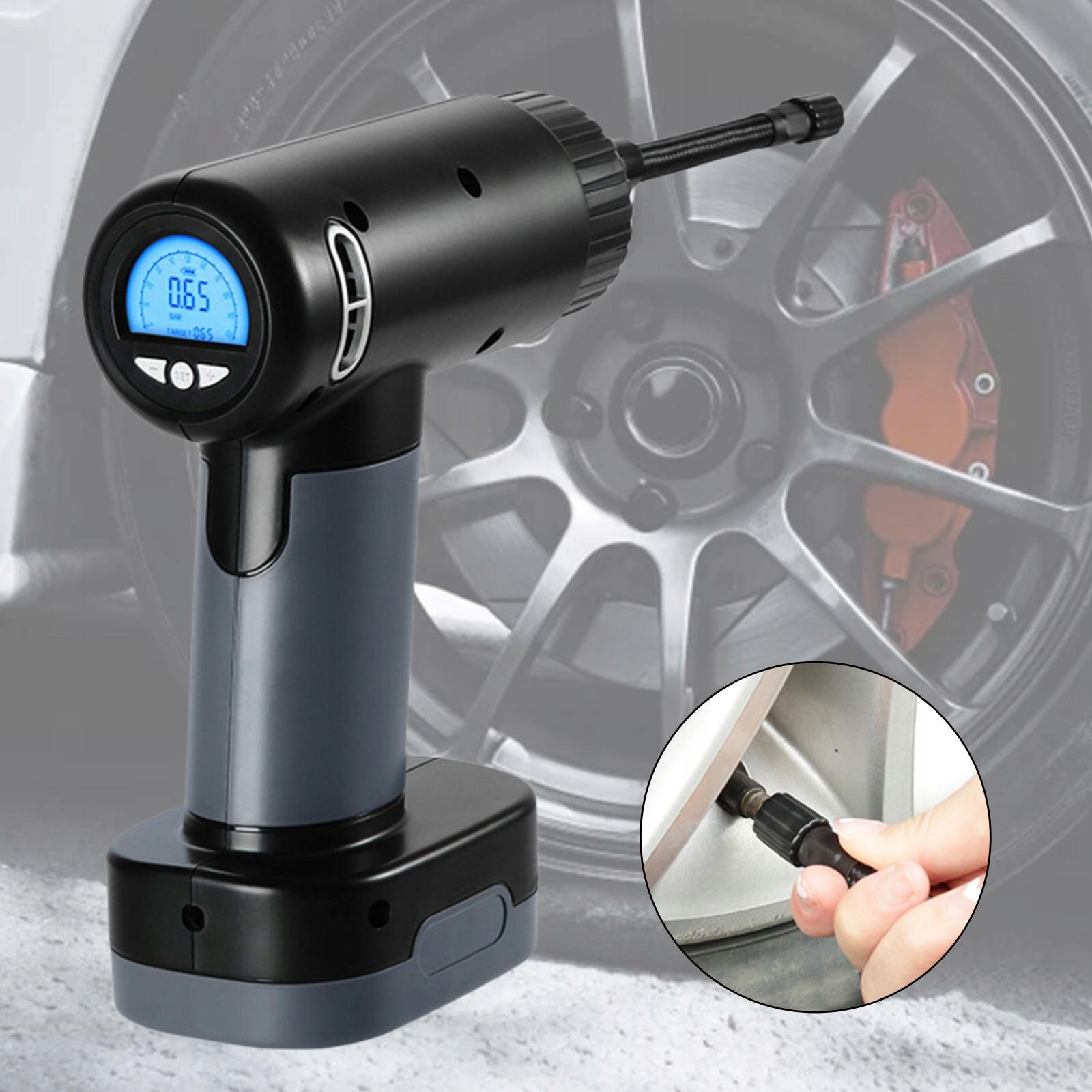 Kompresor powietrza Cyfrowy akumulator bezprzewodo EAN (GTIN) 0783143656128