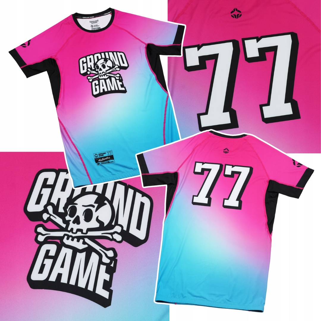 Rashguard s krátkým rukávem pro muže Ground Game Thunders vel. L