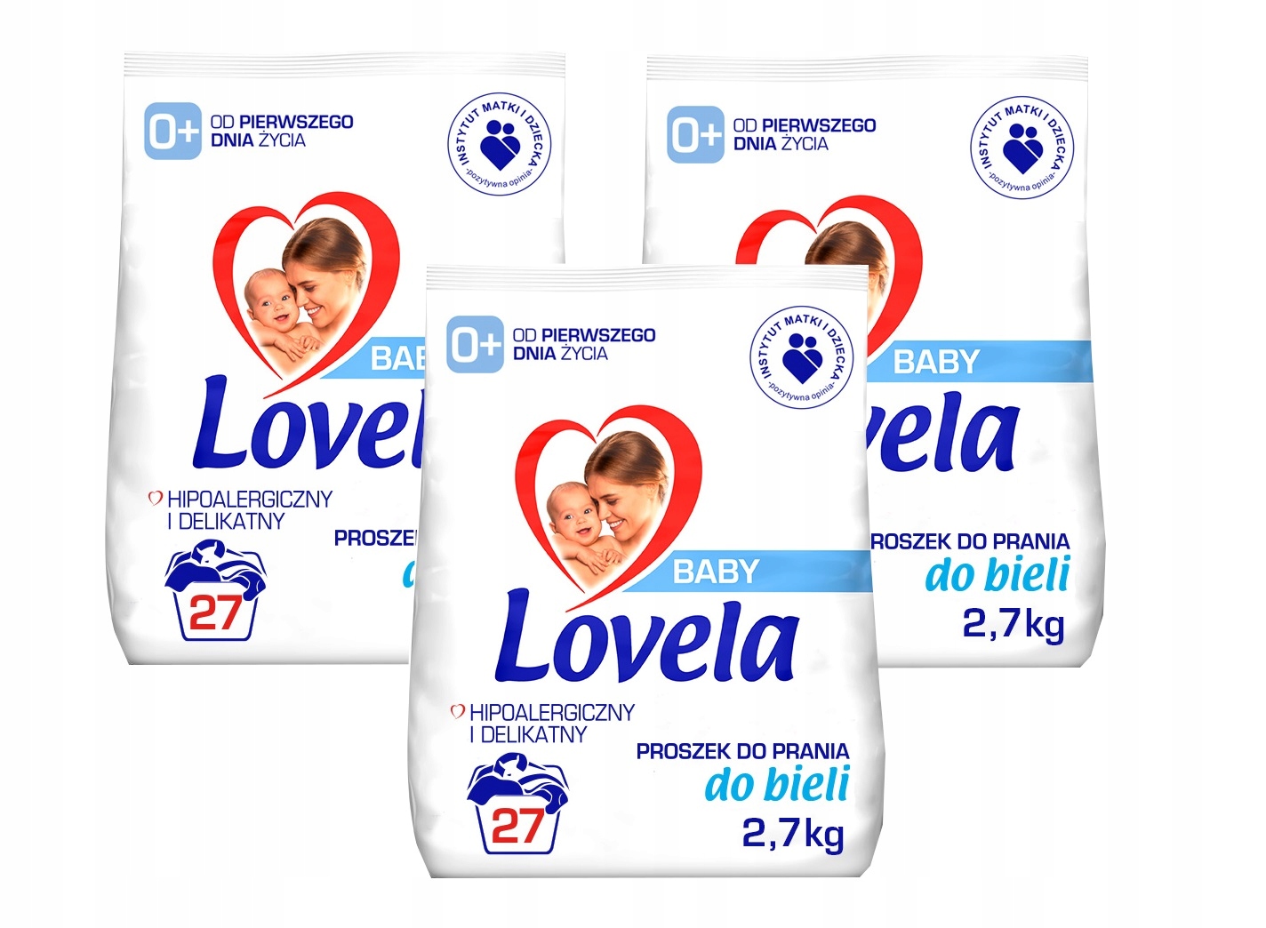 

Lovela Proszek Baby 3x2,7kg 81prań Biel