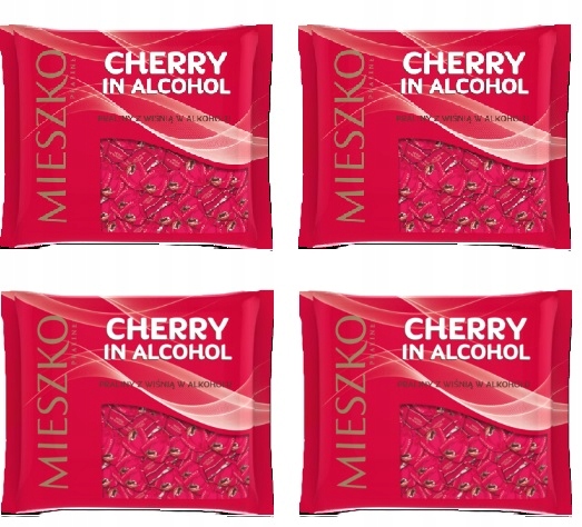 Levně 4 x 1 kg Mieszko Višně v alkoholu pralinky