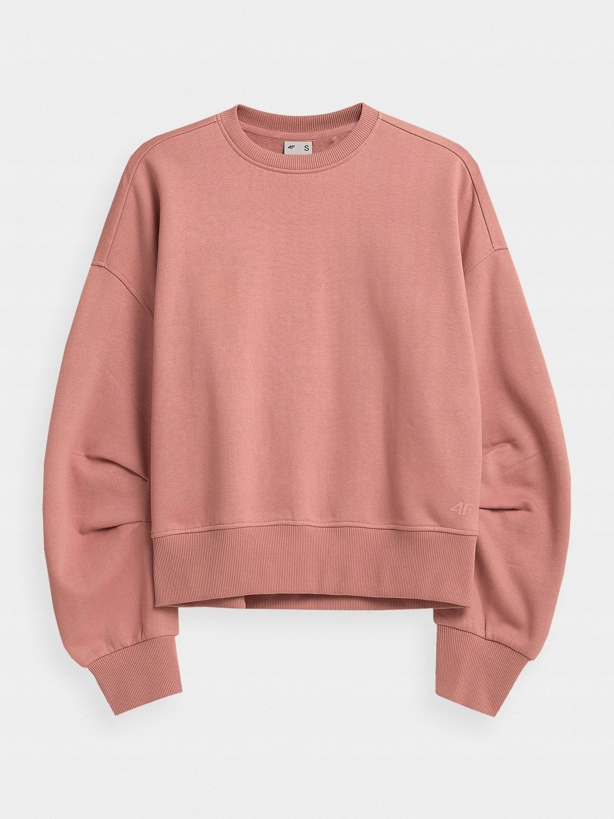 BLUZA damska 4F OVERSIZE sportowa KRÓTKA BLD019 S Rękaw długi rękaw