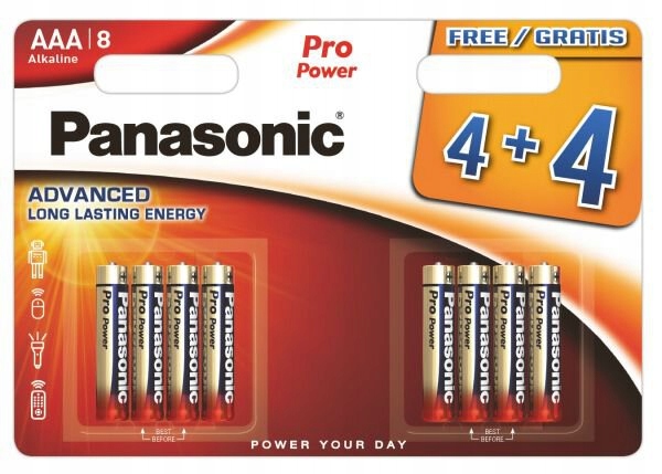 

Bateria Panasonic Pro Power Aaa (R3) 8szt.