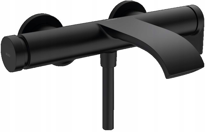 BATERIA WANNOWA ŚCIENNA CZARNA HANSGROHE VIVENIS