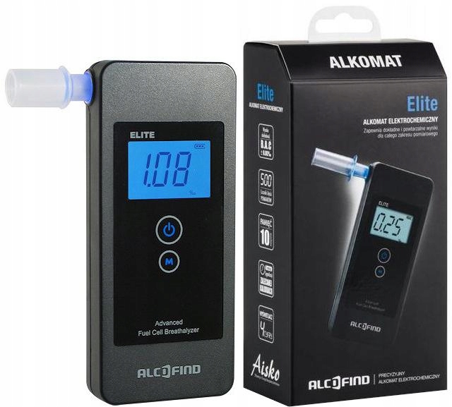 Alkohol Tester Alcofind Elite kalibrácia 24 mesiacov, 5-ročná záruka