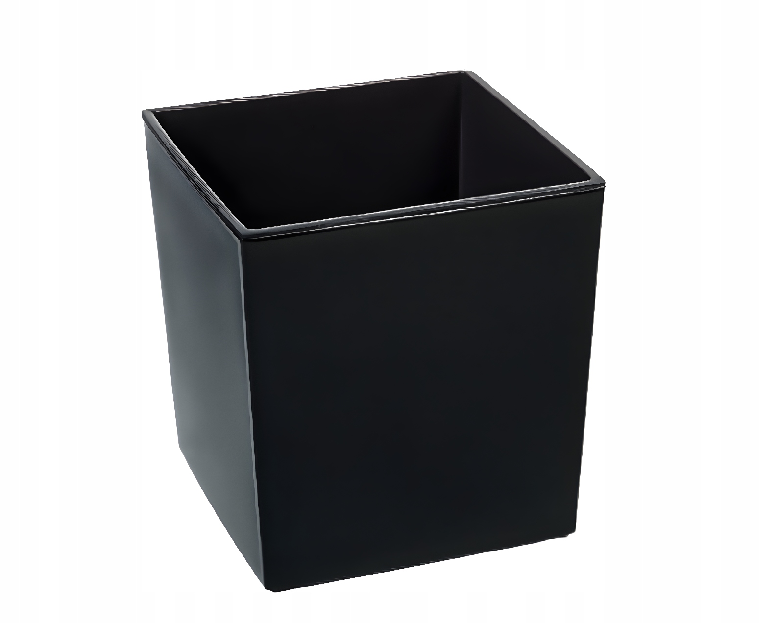 Donica Lamela Juka Połysk 40x40h41,5+WKŁAD Czarna