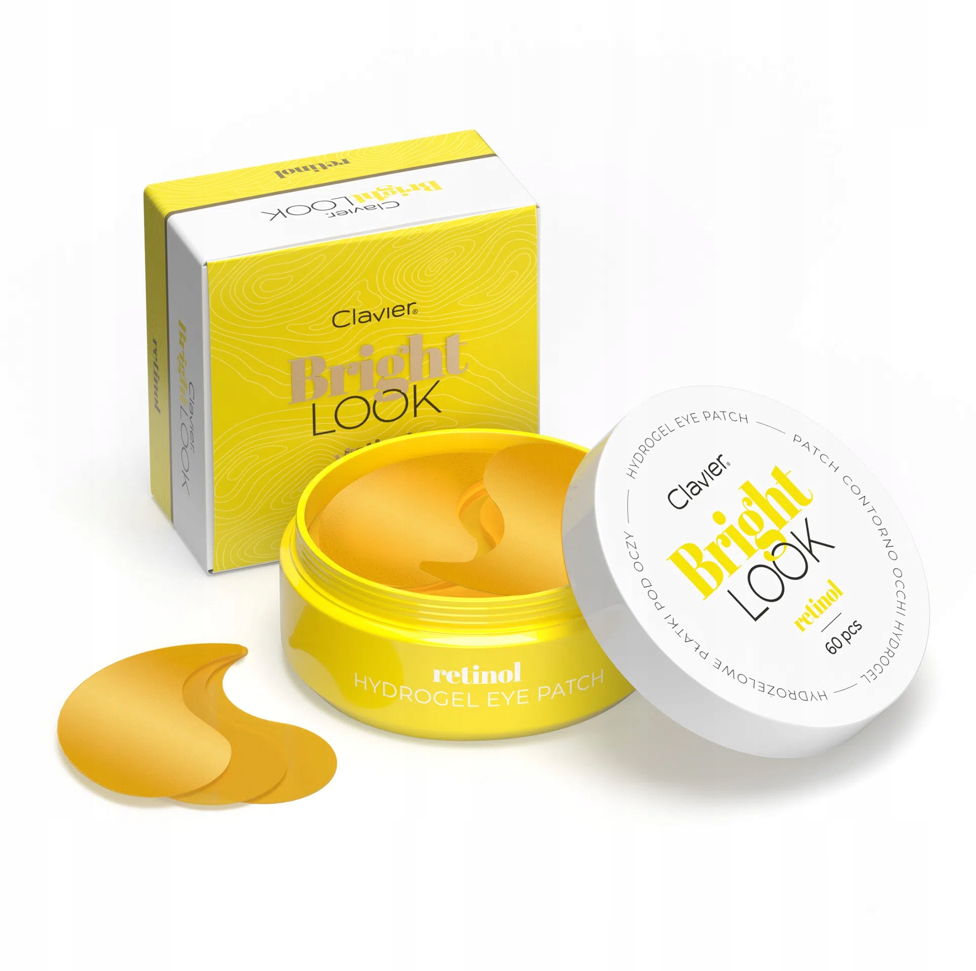 Clavier Bright Look Płatki pod Oczy Retin 60 sztuk