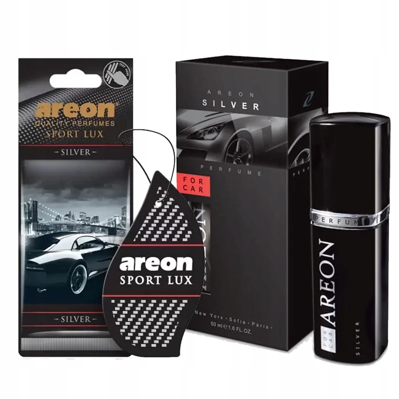 

Areon Silver 50ml Perfumy do samochodu 2 zawieszki