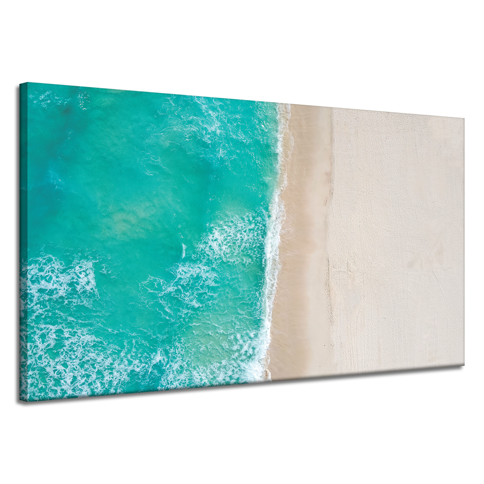 Obraz na plátně Voda Vlny Pláž Písek 120x70 cm Ideální jako dárek