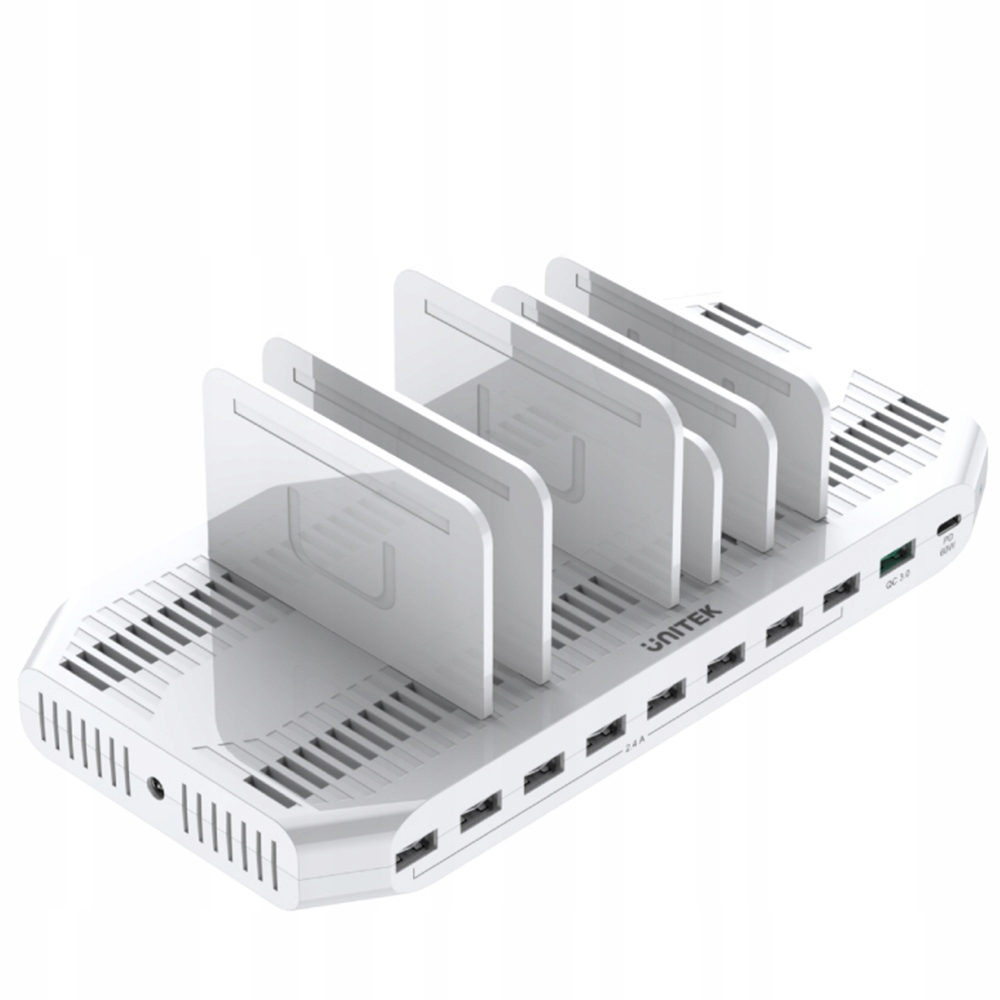 Unitek Y-2190 nabíjecí stanice 10xUSB 160W