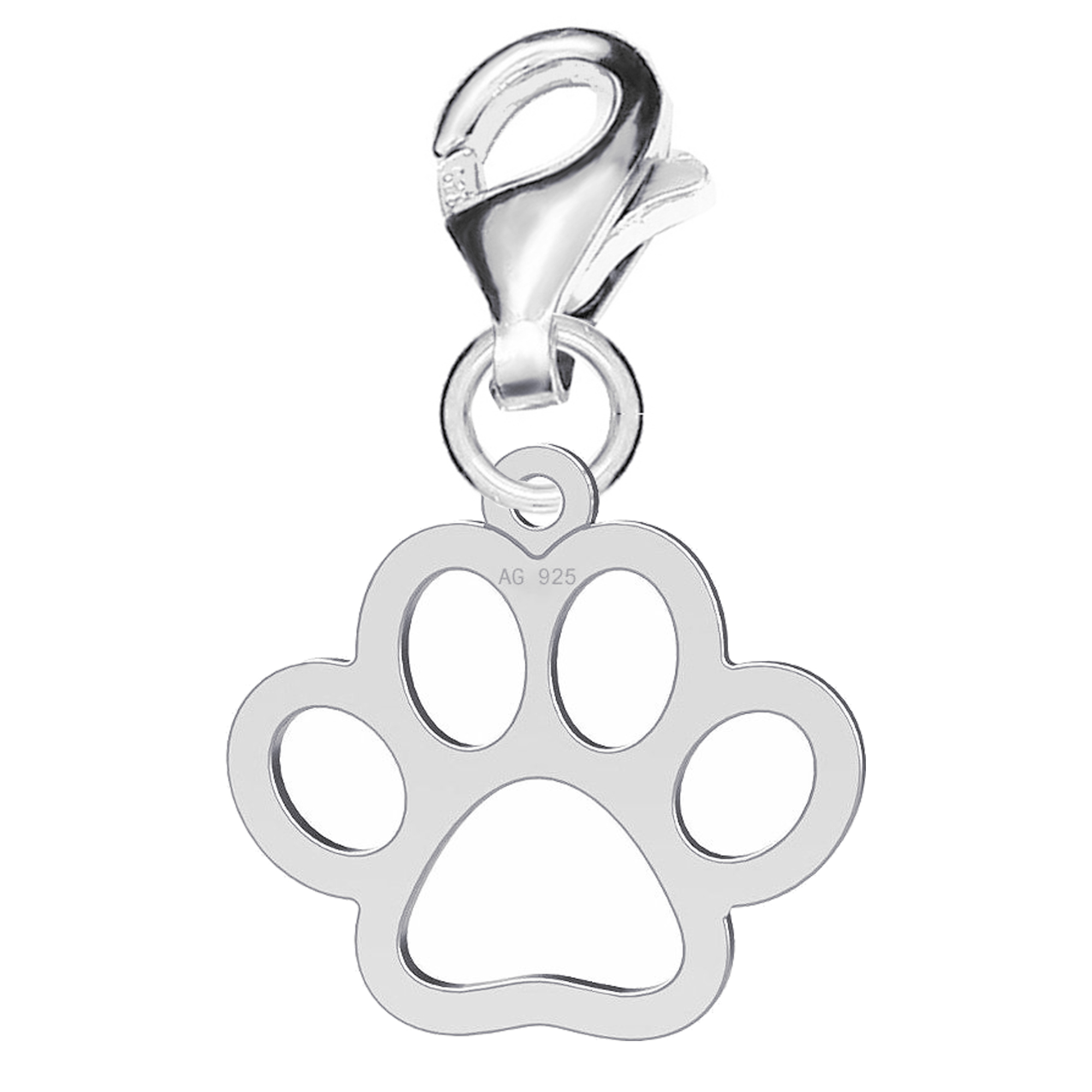 

Charms Zawieszka Łapa Psa Pies Piesek srebro 925