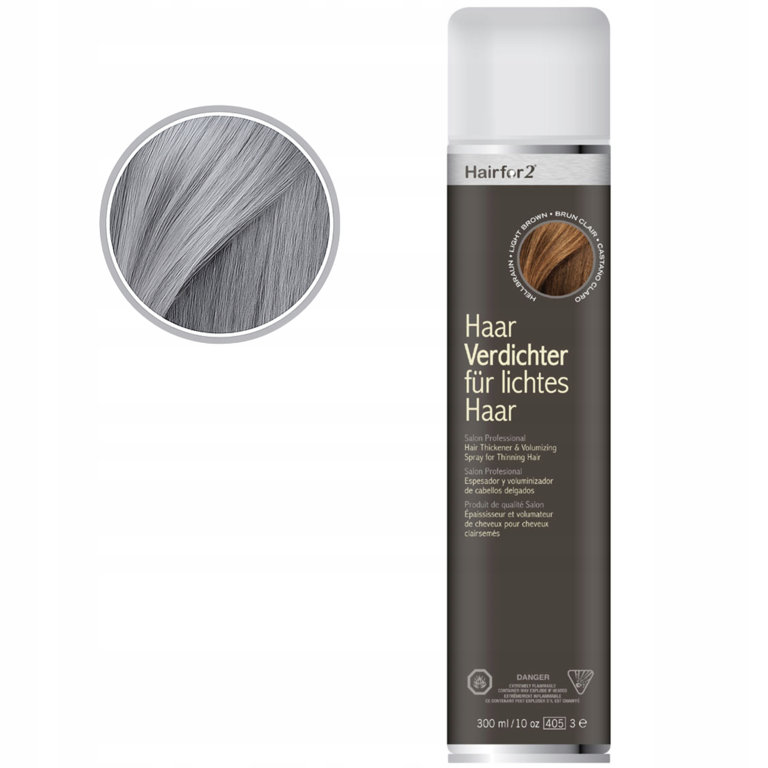 HairFor2 300ml Siwy – Zahušťující lak na vlasy