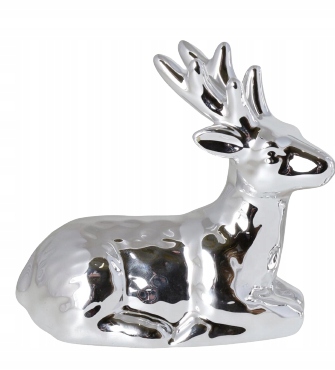 RENIFER SREBRNY POD CHOINKĘ DO STROIKÓW