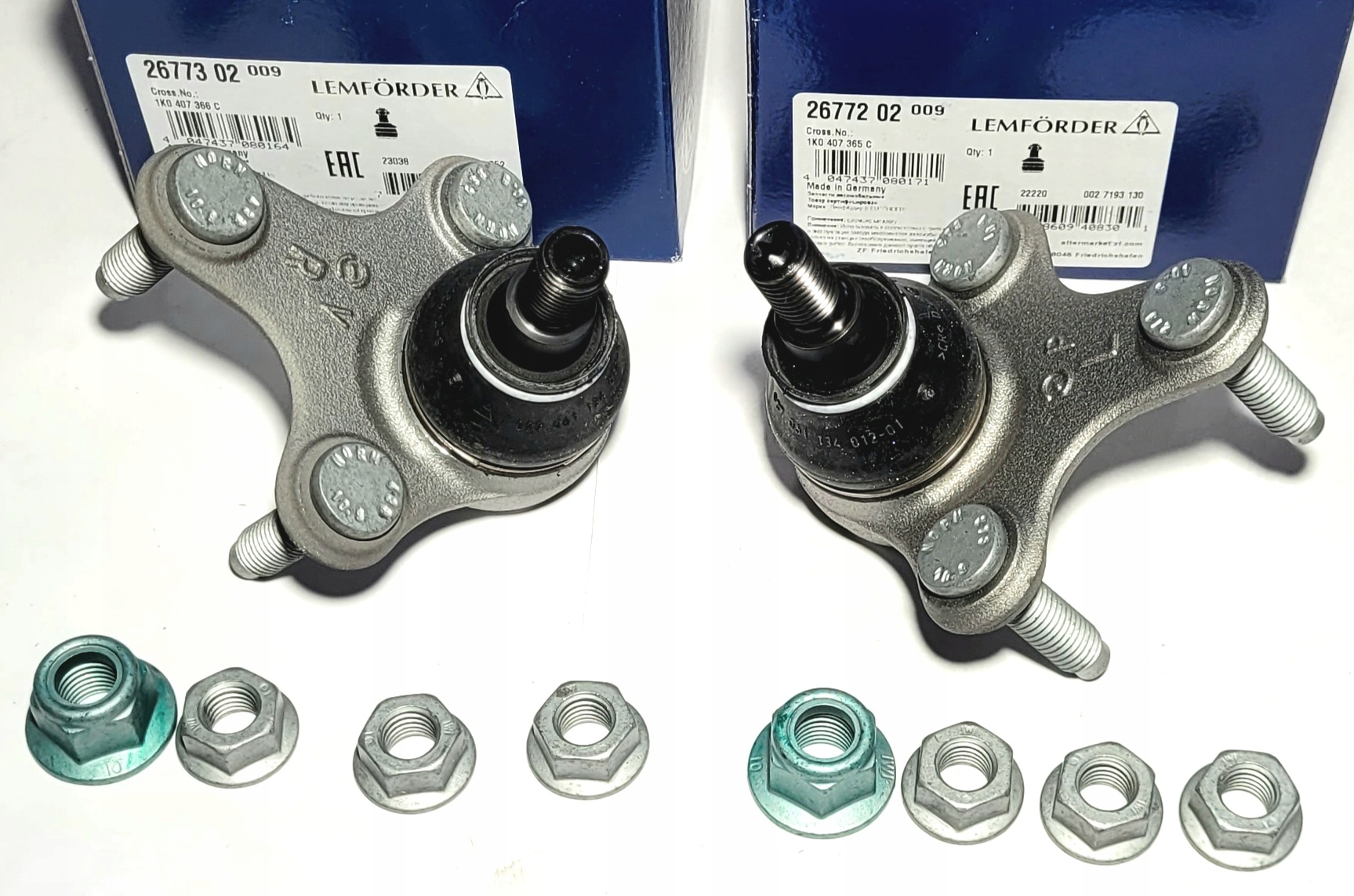 2X LEMFORDER SWORZEŃ VW CADDY GOLF V VI AUDI A3 8P