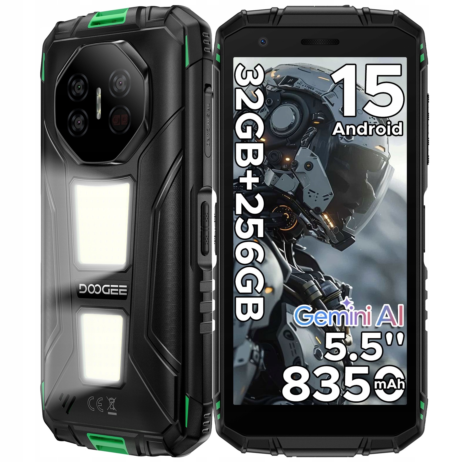 Doogee Smartfon Pancerny Fire3MAX 32+256GB 8350mAh Nfc 4G Dual Sim IP69K