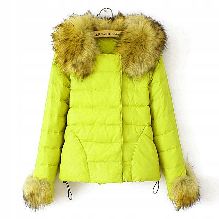 

Kurtka Chanelka Pikowana Puchowa Odpinane Futro Xs