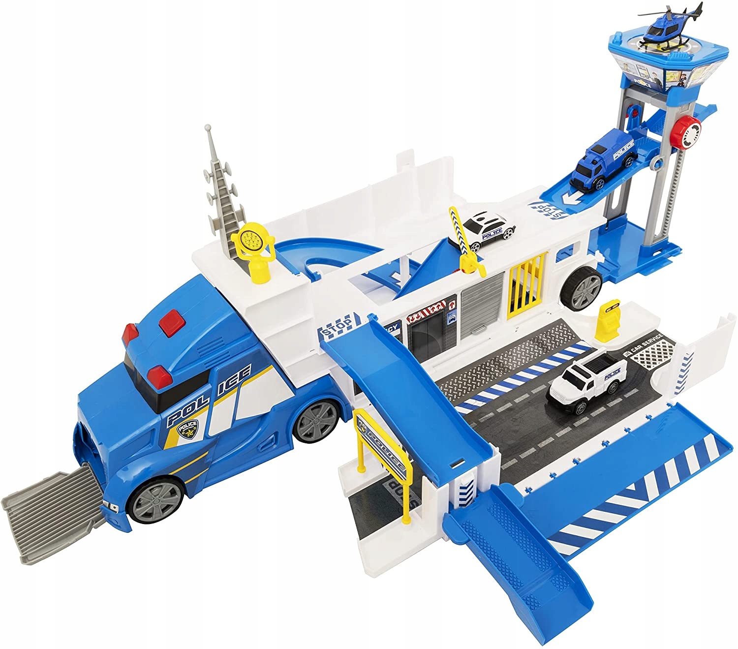 TEAMSTERZ POLICJA ROZKŁADANY TRANSPORTER +5 AUTEK Marka HTI