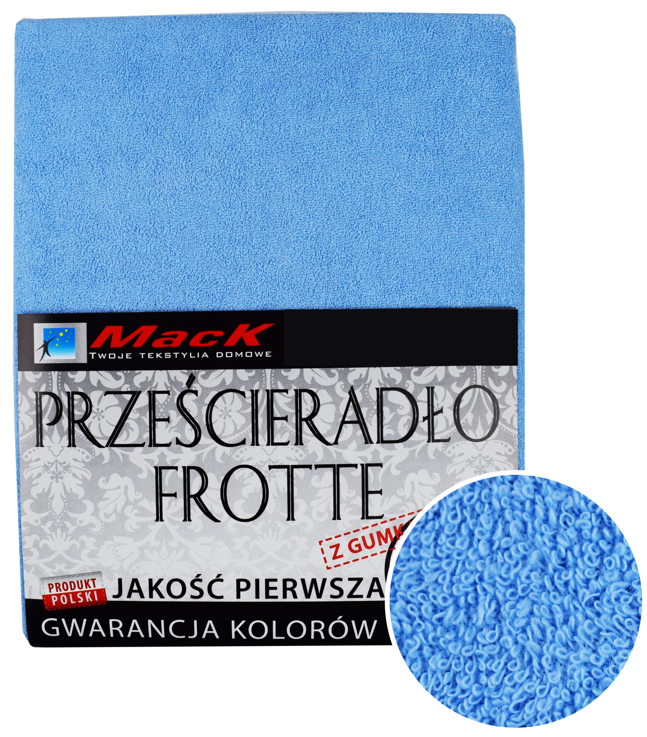

Prześcieradło Frotte Z Gumką 160X200 jasny błękit