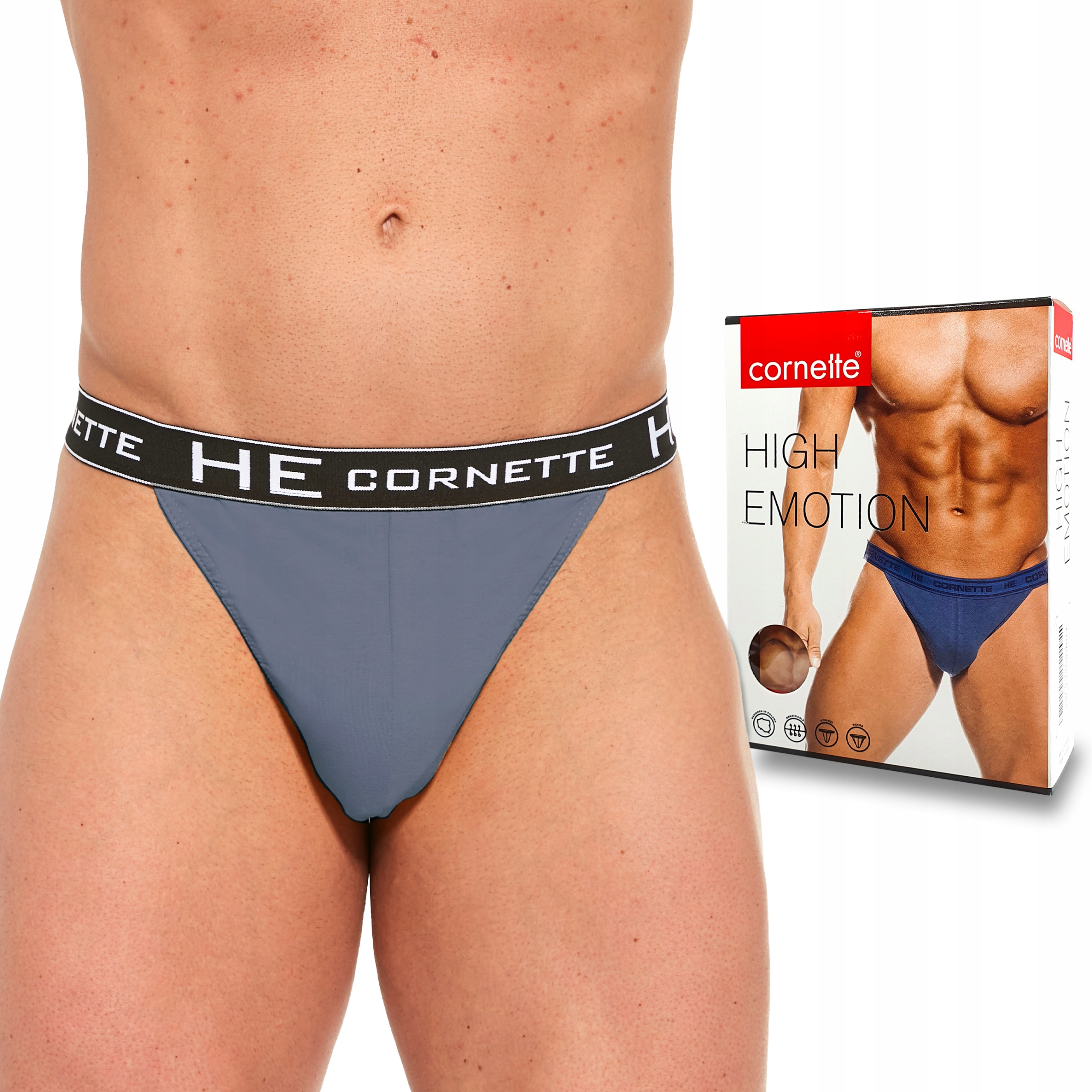 

Slipy Męskie Tanga Bawełniane Cornette jeans XL