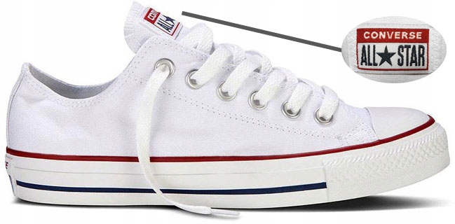 TRAMPKI CONVERSE DAMSKIE BIAŁE ORYGINALNE ROZ.37 Marka Converse
