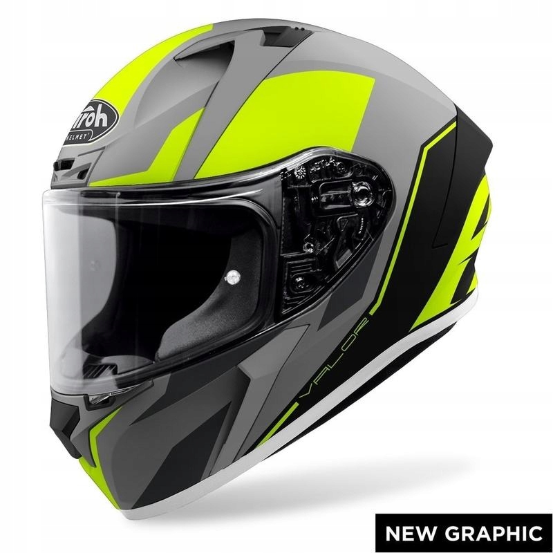 KASK MOTOCYKLOWY INTEGRALNY AIROH VALOR WINGS yellow matt R. XS