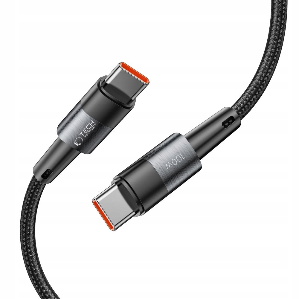 KRÓTKI KABEL 25CM TYPE-C DO POWER-BANK / ANDROID AUTO / APPLE CARPLAY 100W