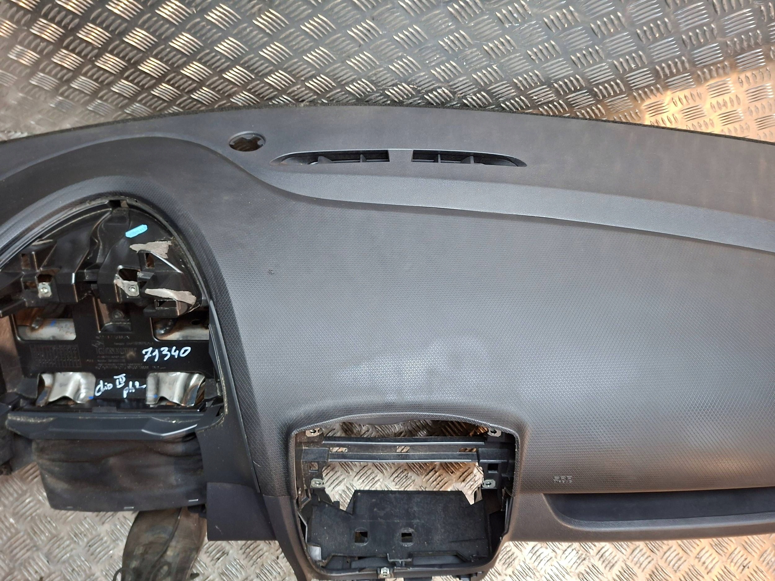 dashboard console passenger airbag RENAULT CLIO IV 2012