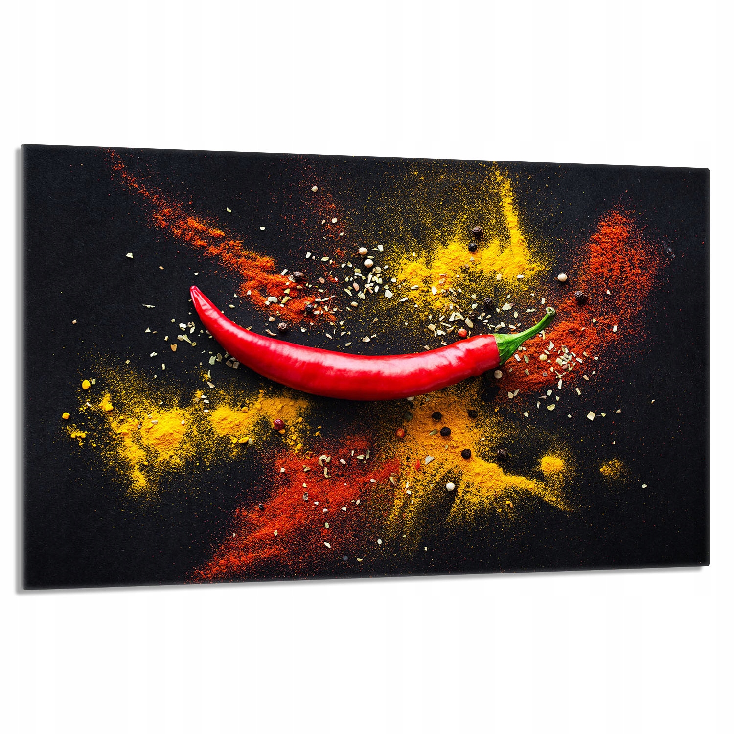 Skleněná ochranná deska na sporák 80x52 Chilli Do Kuchyně
