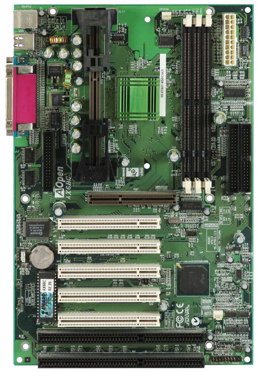 Aopen AX6BC 48.87863.113 Slot 1 Sdram Isa Pci