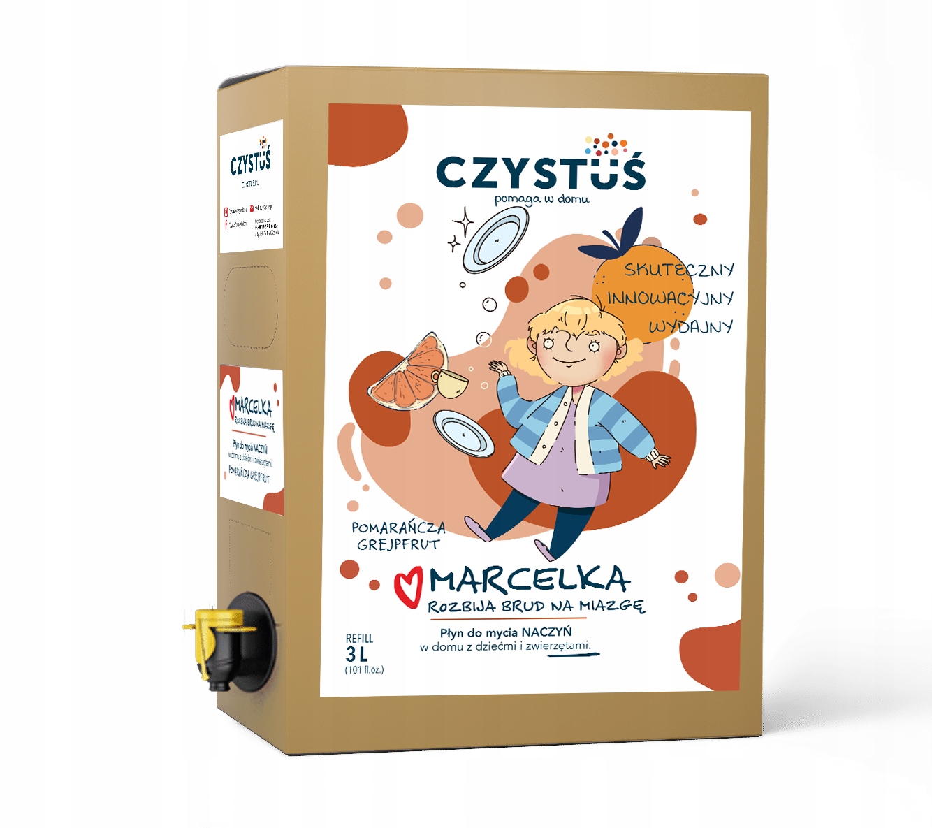 Levně Prostředek Na Nádobí Refill Marcelka Pomeranč Grapefruit