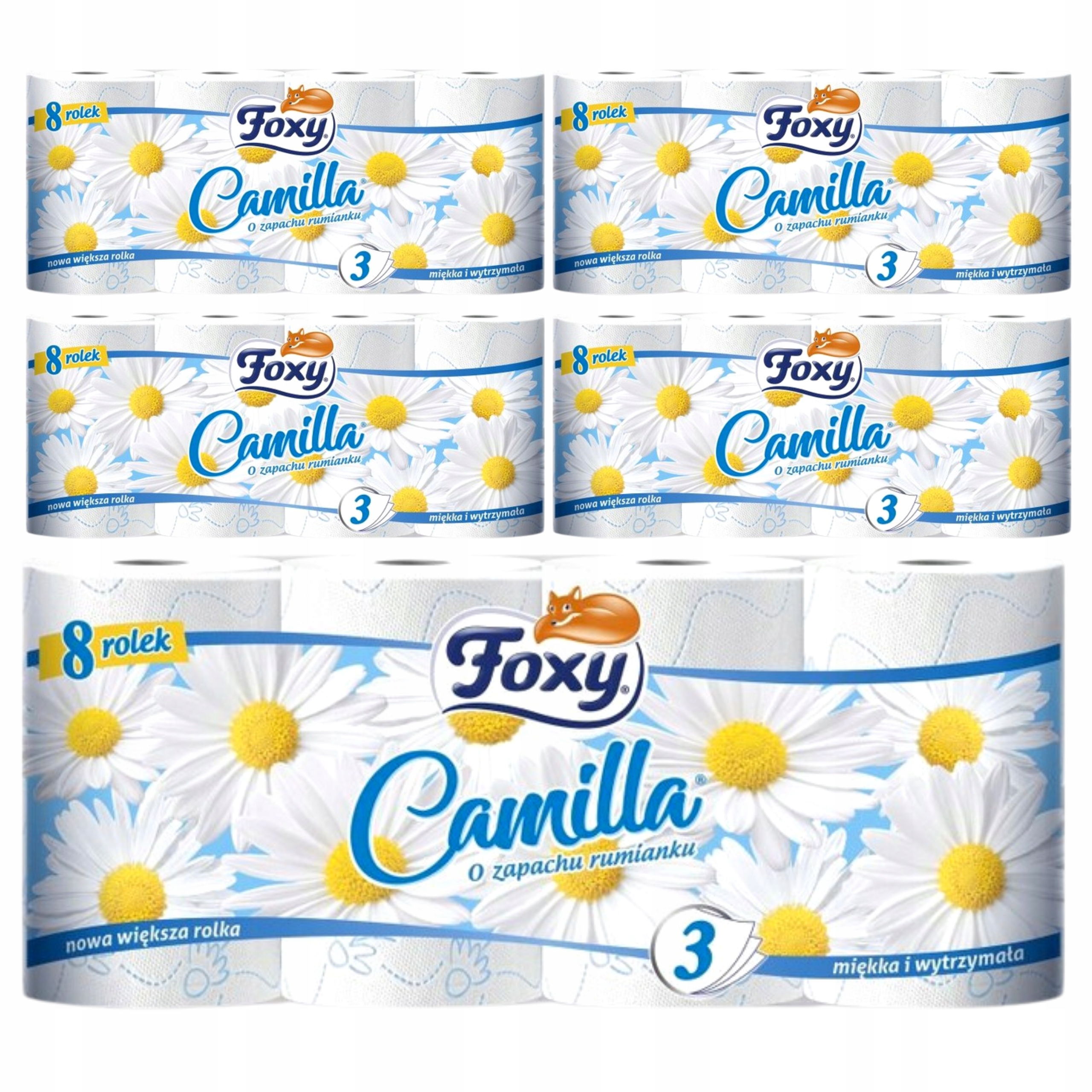 

Foxy Camilla Papier Toaletowy Rumiankowy 40 Rolek
