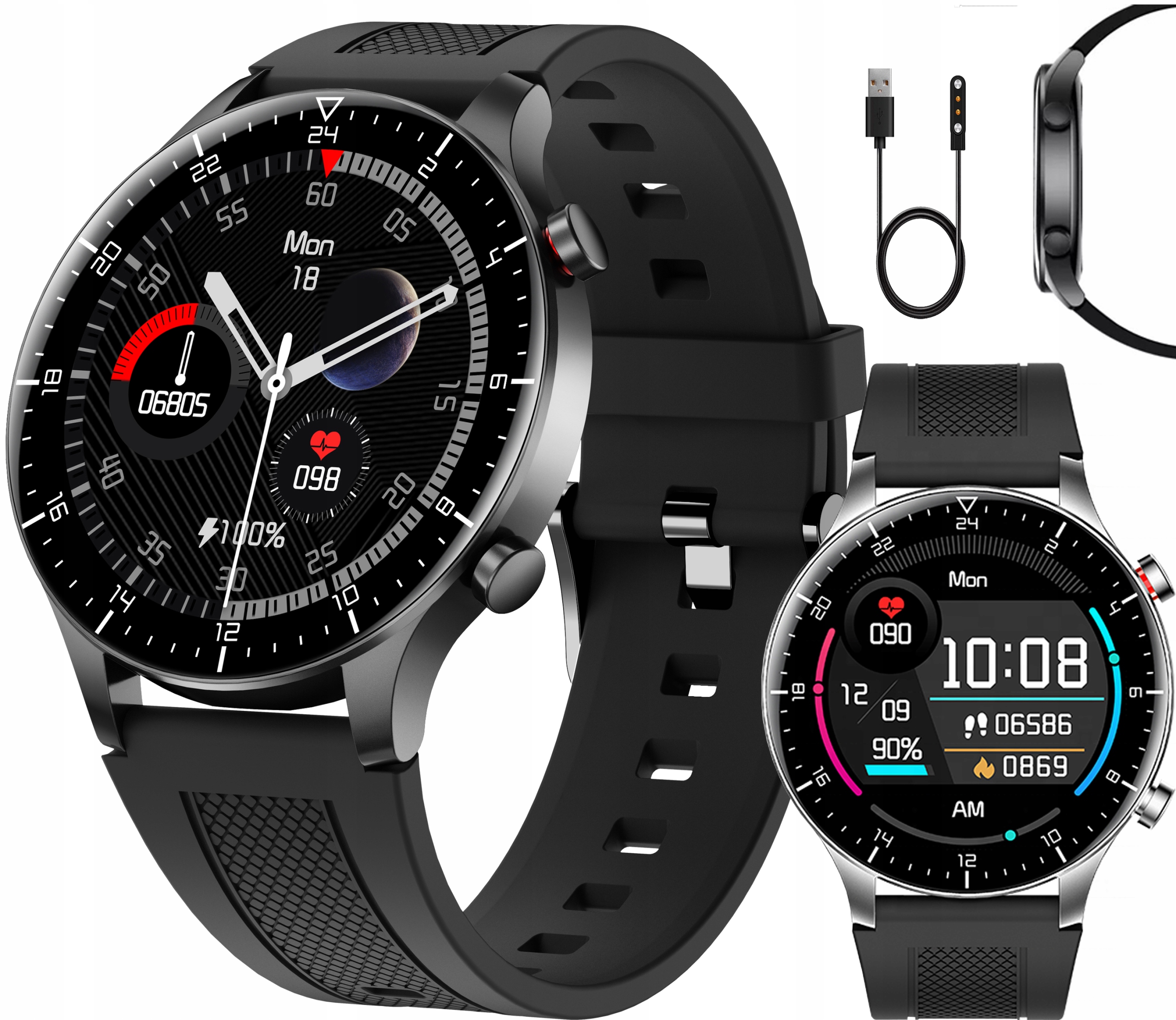 

Smartwatch Zegarek Rozmowy Sms Wodoodporny Puls