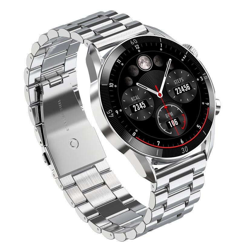 SMARTWATCH GARETT V10 SREBRNY STALOWY Marka Garett