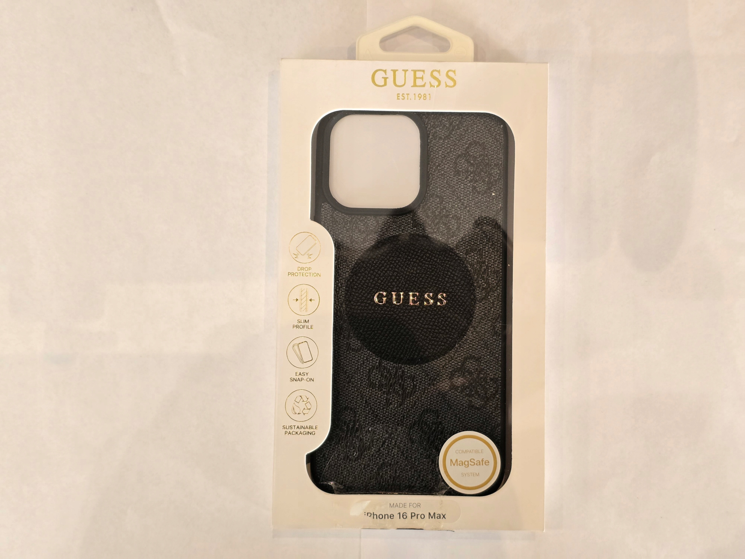 Guess Case do Iphone 16 Pro Max MagSafe Czarny