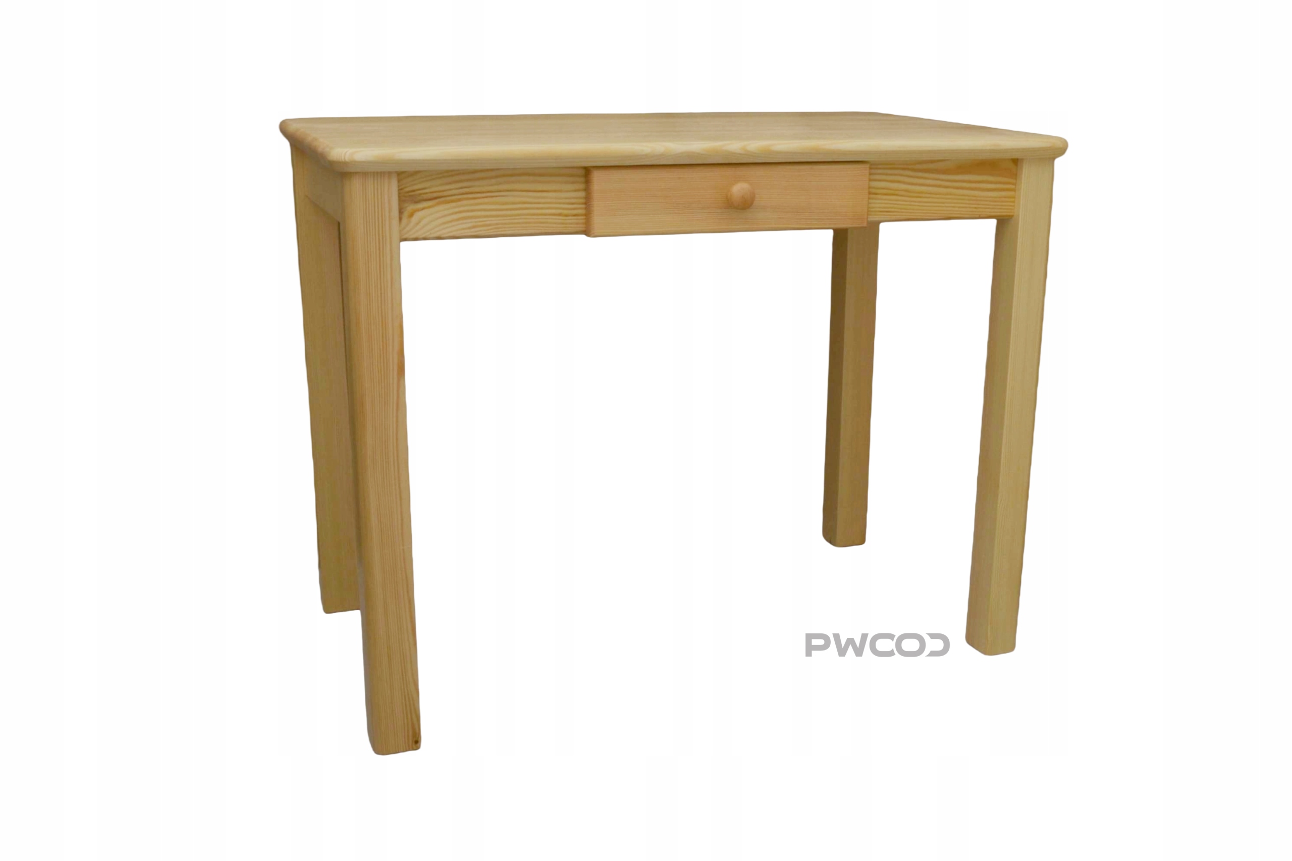 Dřevěný Stůl šuplík, barva borovice 100 x 70 cm