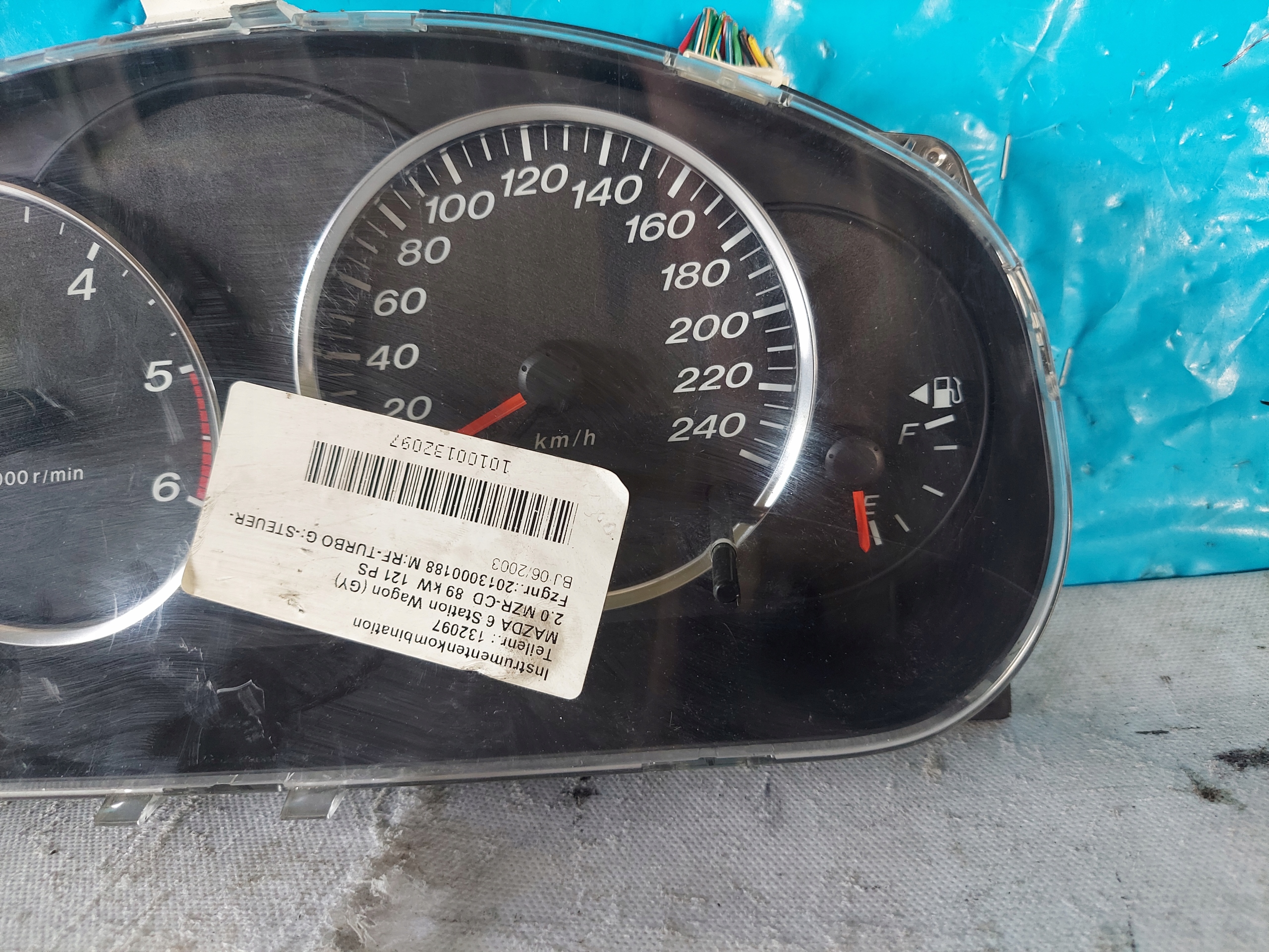 dials clock MAZDA 6 GY 2.0 TD CJ6W