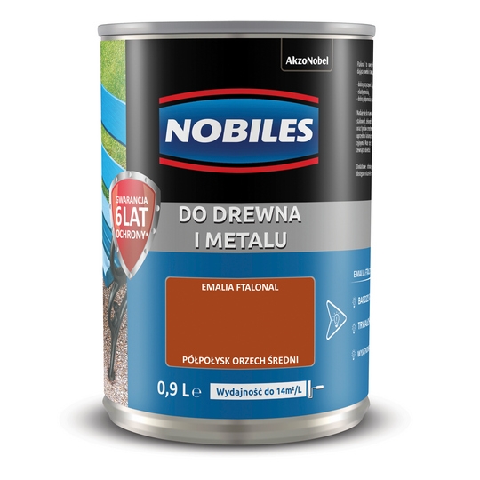 

Farba Drewno Metal Nobiles Orzech Średni 0,9L