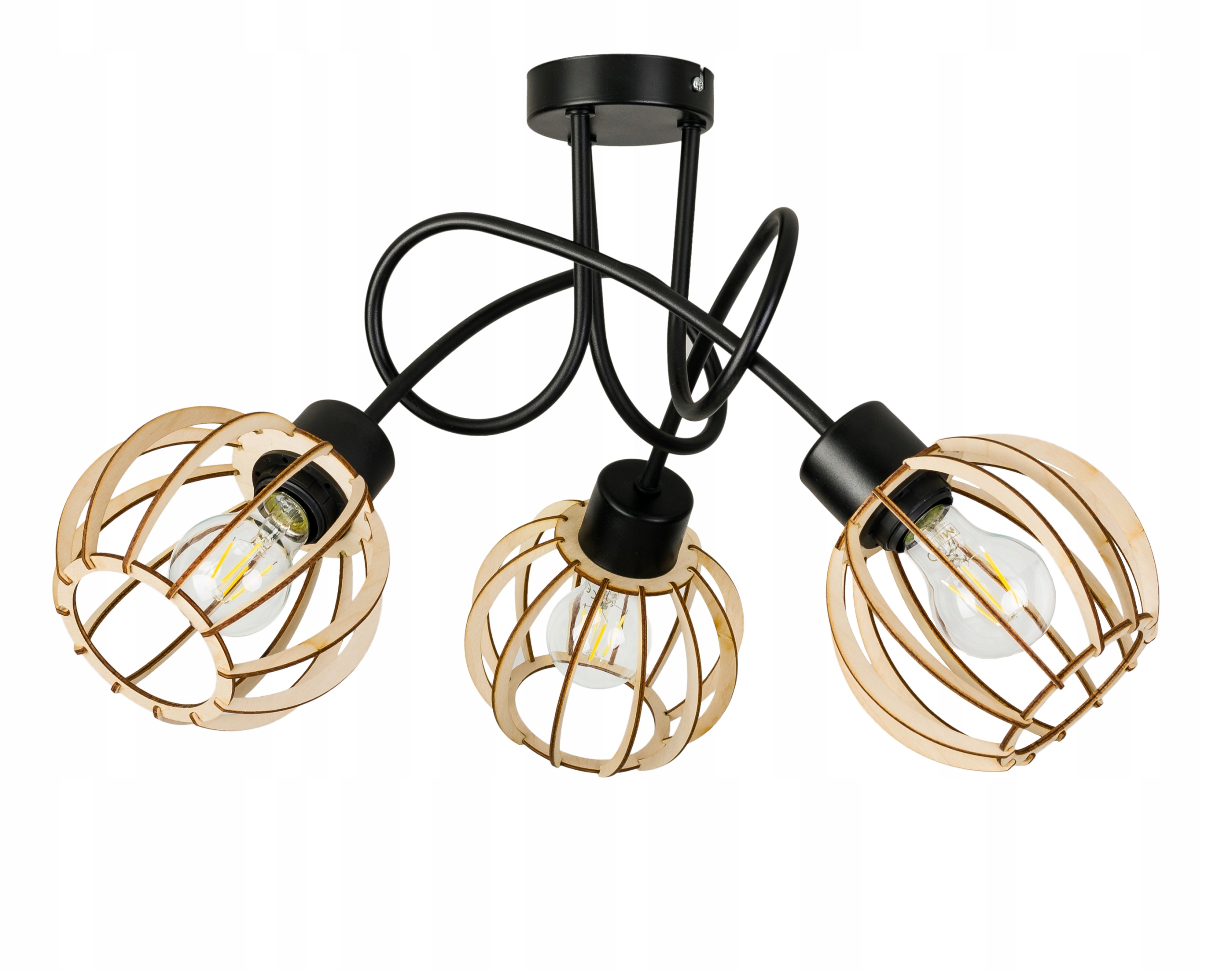 Stropní svítidlo závěsný lustr Loft stropní svítidlo Kula 3