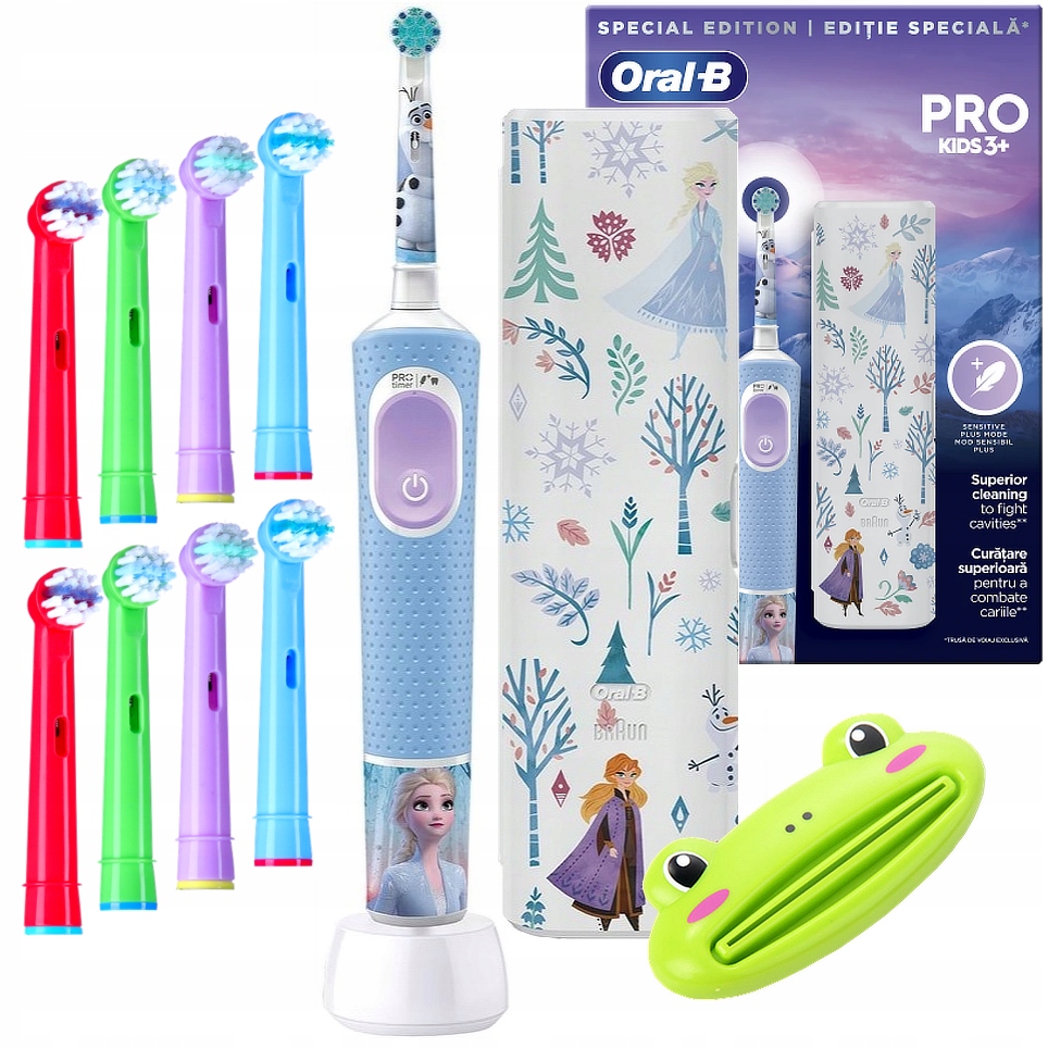 Oral-B D103 Frozen elektryczna dla dzieci z zestawem