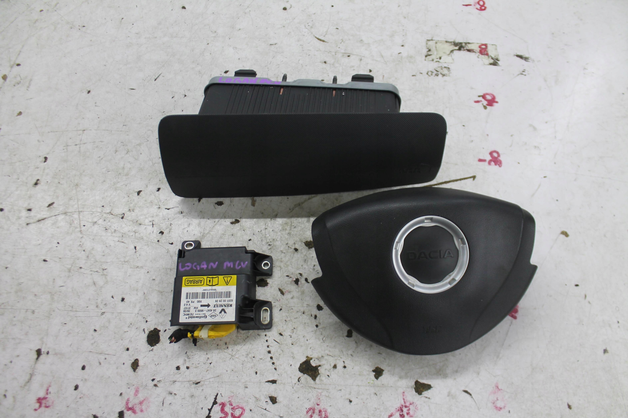 AIRBAG SENSOR KOMPLET DACIA LOGAN MCV E LIFT 08-12