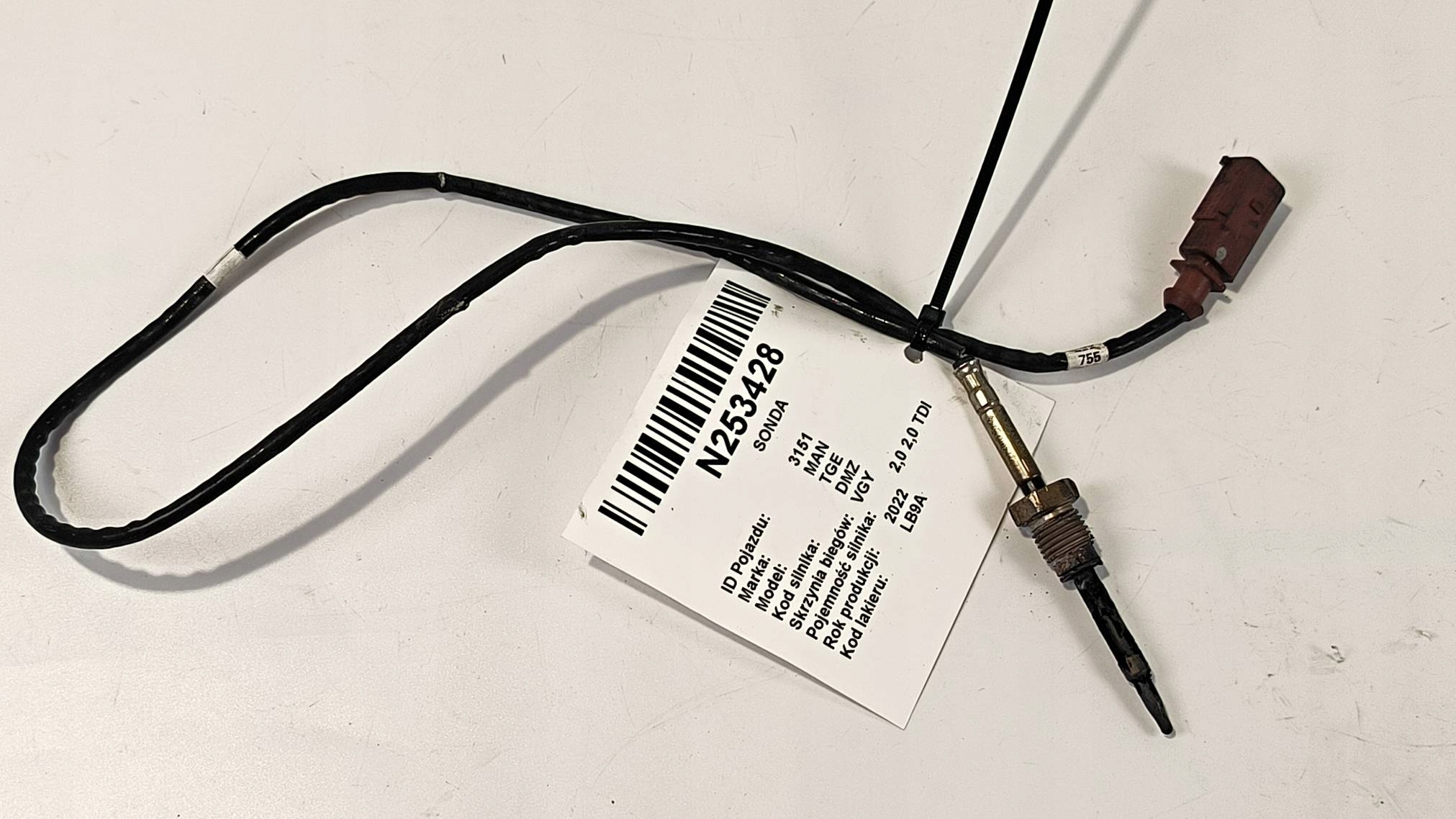 Sensor TEMPERATURY Gase 2.0 TDI MAN TGE