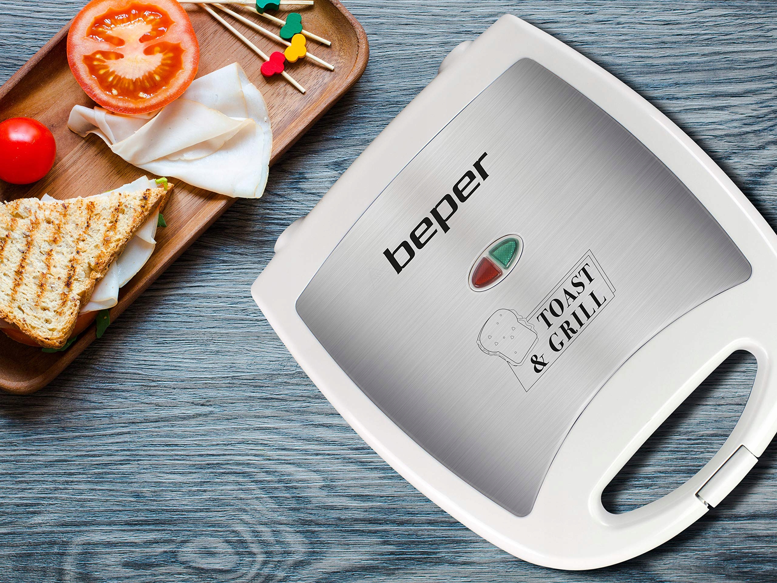 BEPER Toster Plastikowy Biało-Czerwony 1300W — miniatura 7