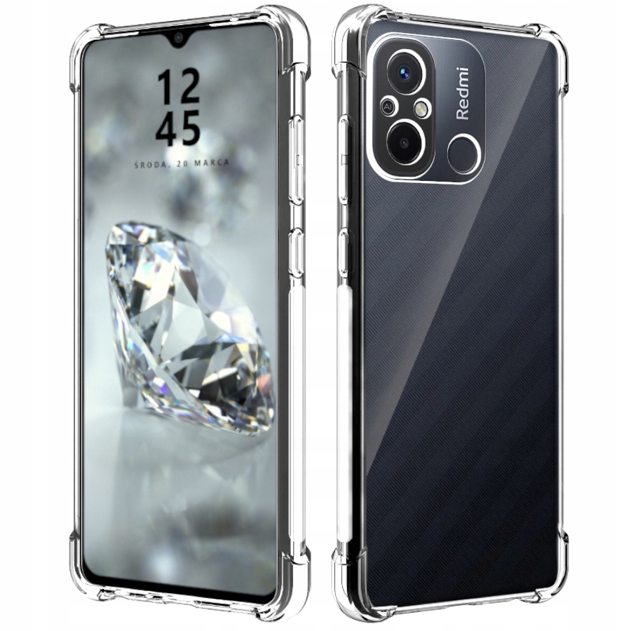 

Etui Do Redmi 12C Pancerne Przeźroczyste Case