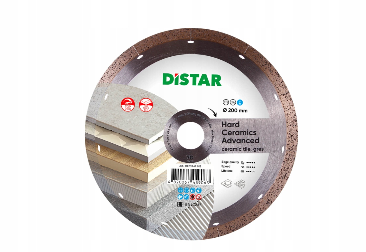 Tarcza diamentowa Distar HARD CERAMICS ADVANCED