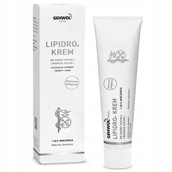 Gehwol Med Lipidro, hydratační krém na nohy, 125 ml